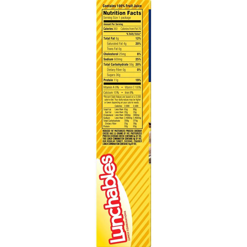 Oscar Mayer Lunchables Turkey & Low Fat Cheddar Cheese Meal Combinations - 8.9oz