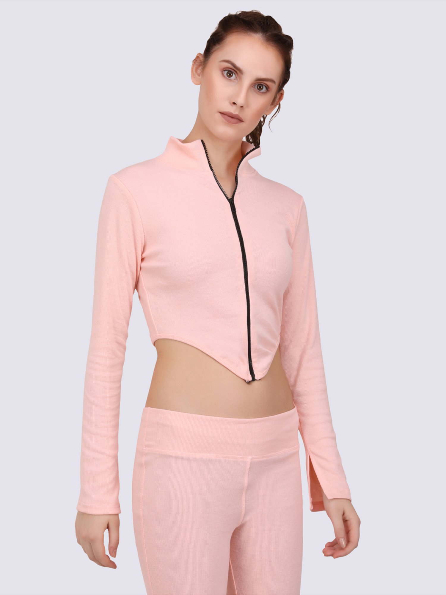 EVERDION Peach Cotton Sports Top