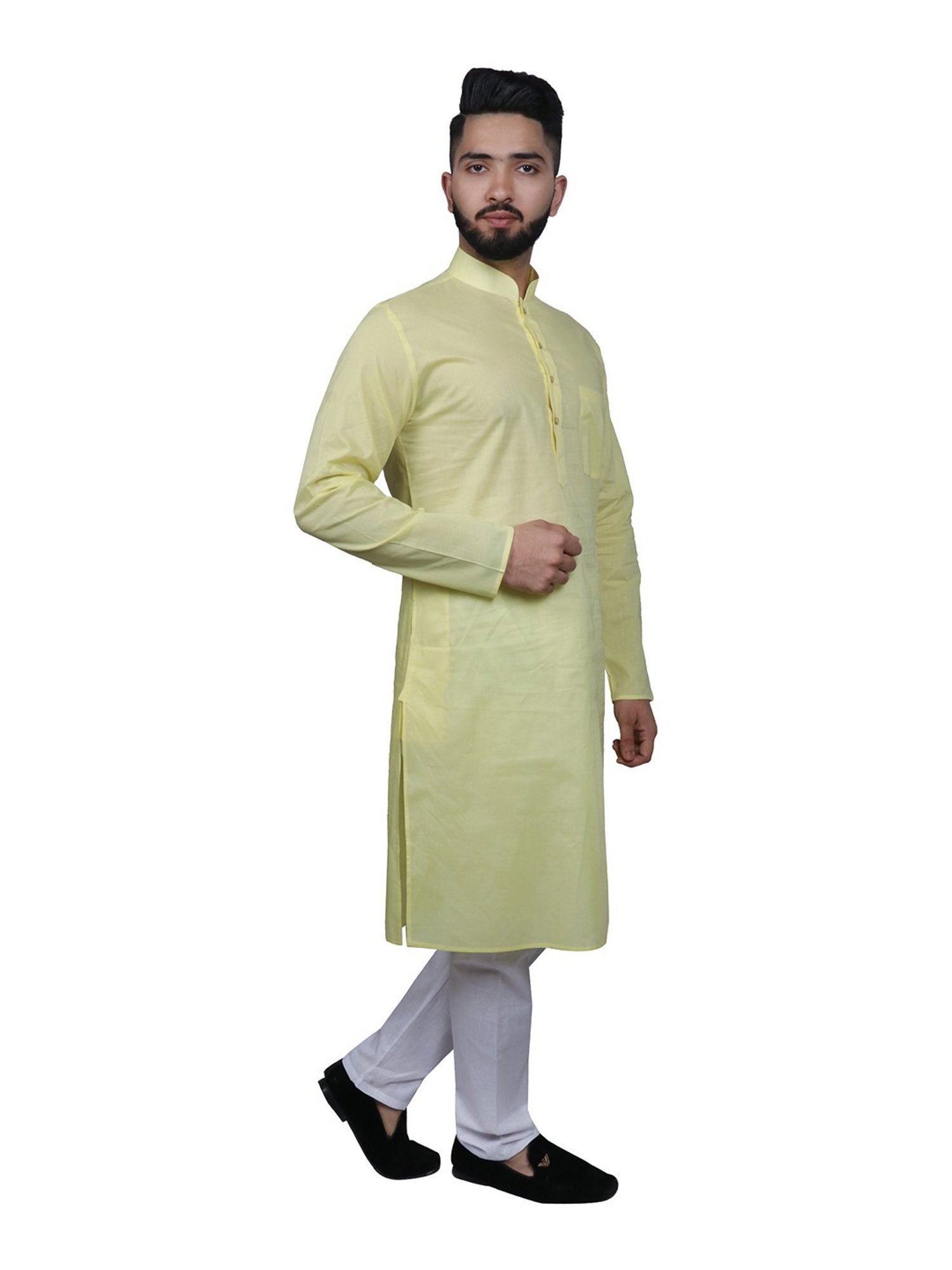 SG LEMAN Light Green Kurta Bottom Set