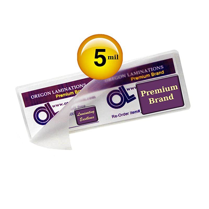 Bookmark Laminating Pouches 5 Mil Qty 100 Hot 238 x 812 Laminator Sleeves