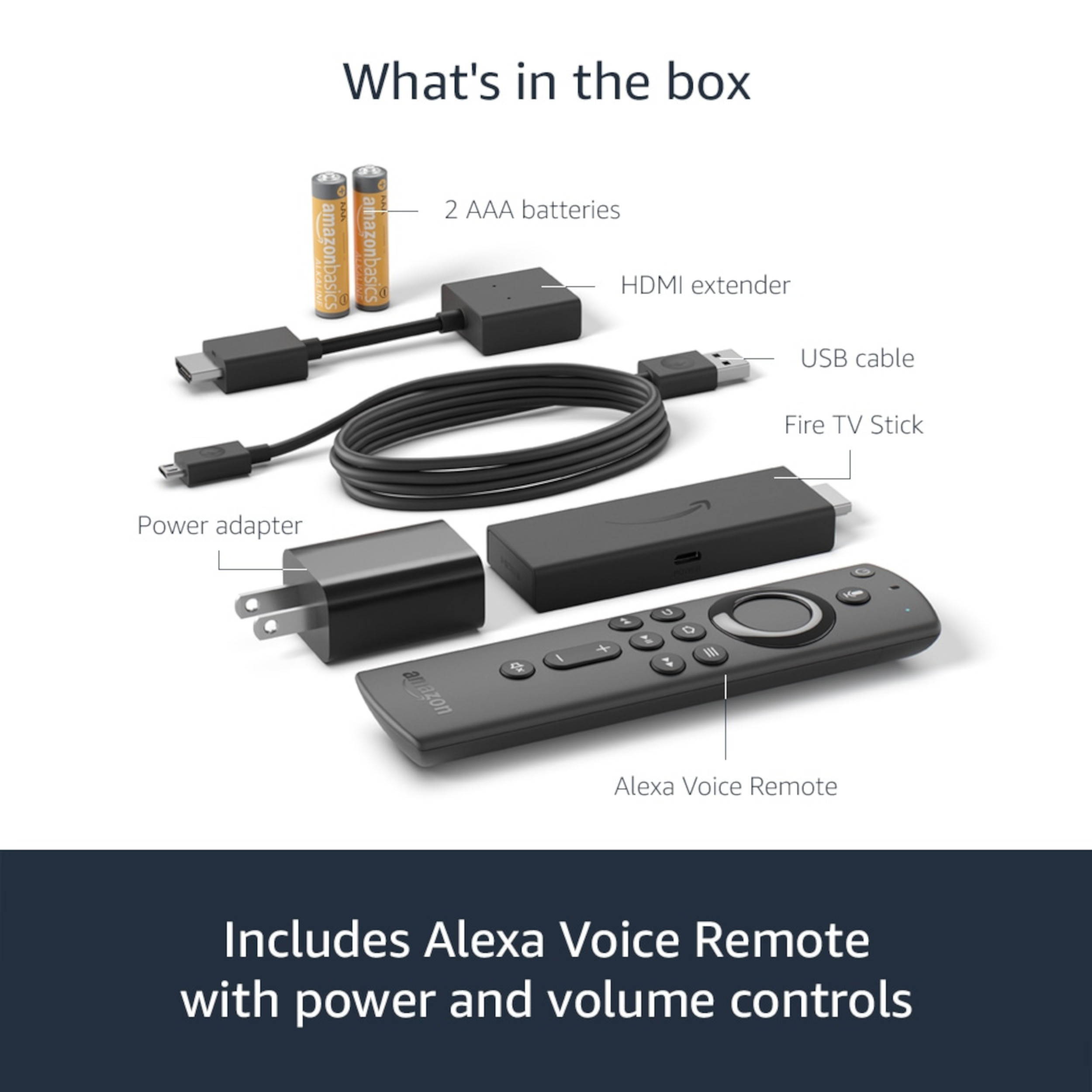 Amazon Fire TV Stick Streaming Media Player with Alexa (2020 Edition) - Black