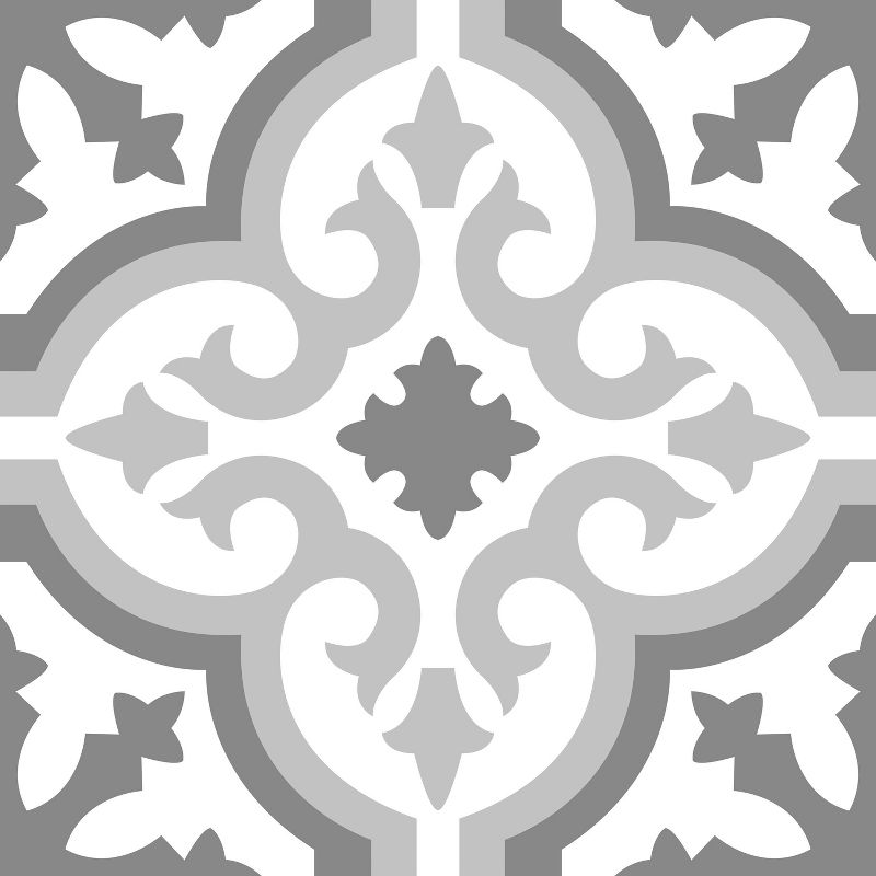 RoomMates Peel & Stick Floor Tiles Gray