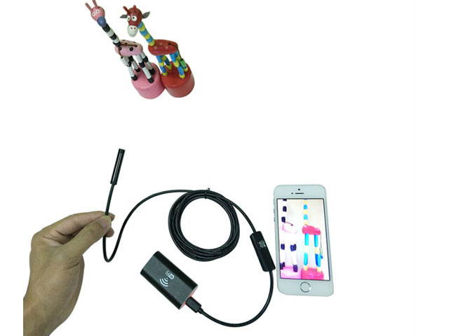 2M Soft Flexible Snake WIFI Endoscope Spy Camera 720P Wifi Mini Spy Camera