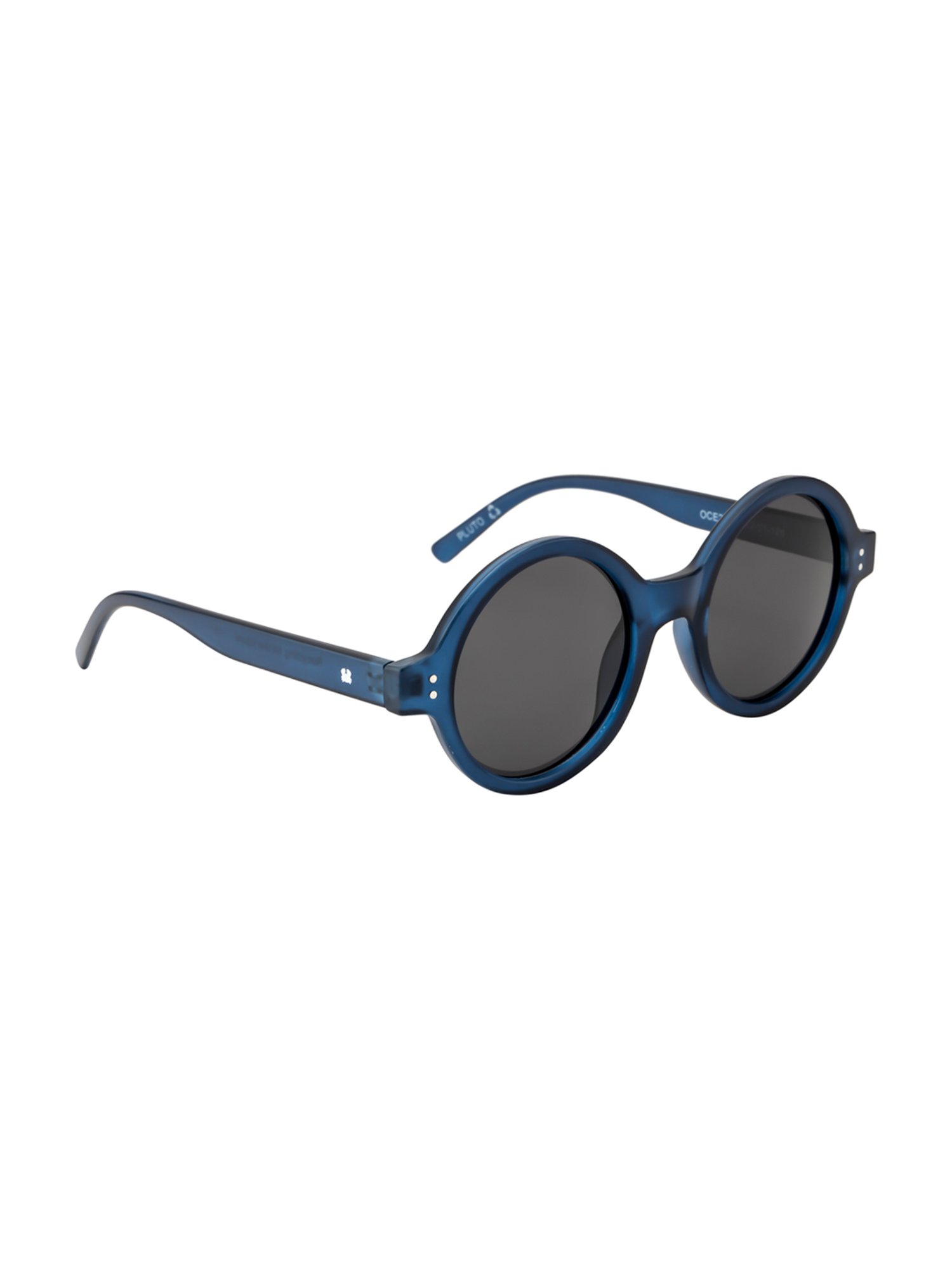 Oceanides Grey Round Unisex Sunglasses