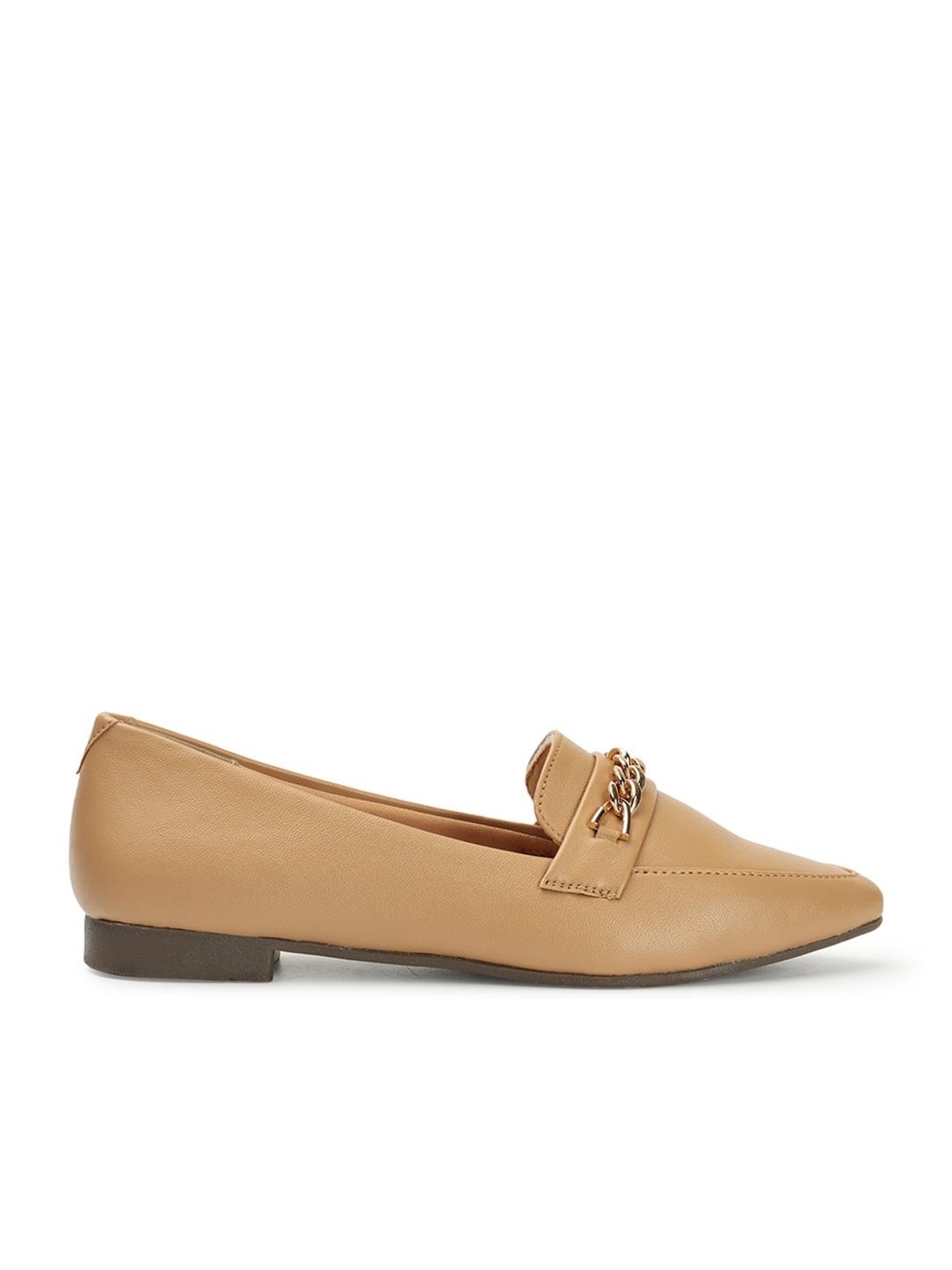 Elle Women's Beige Casual Loafers
