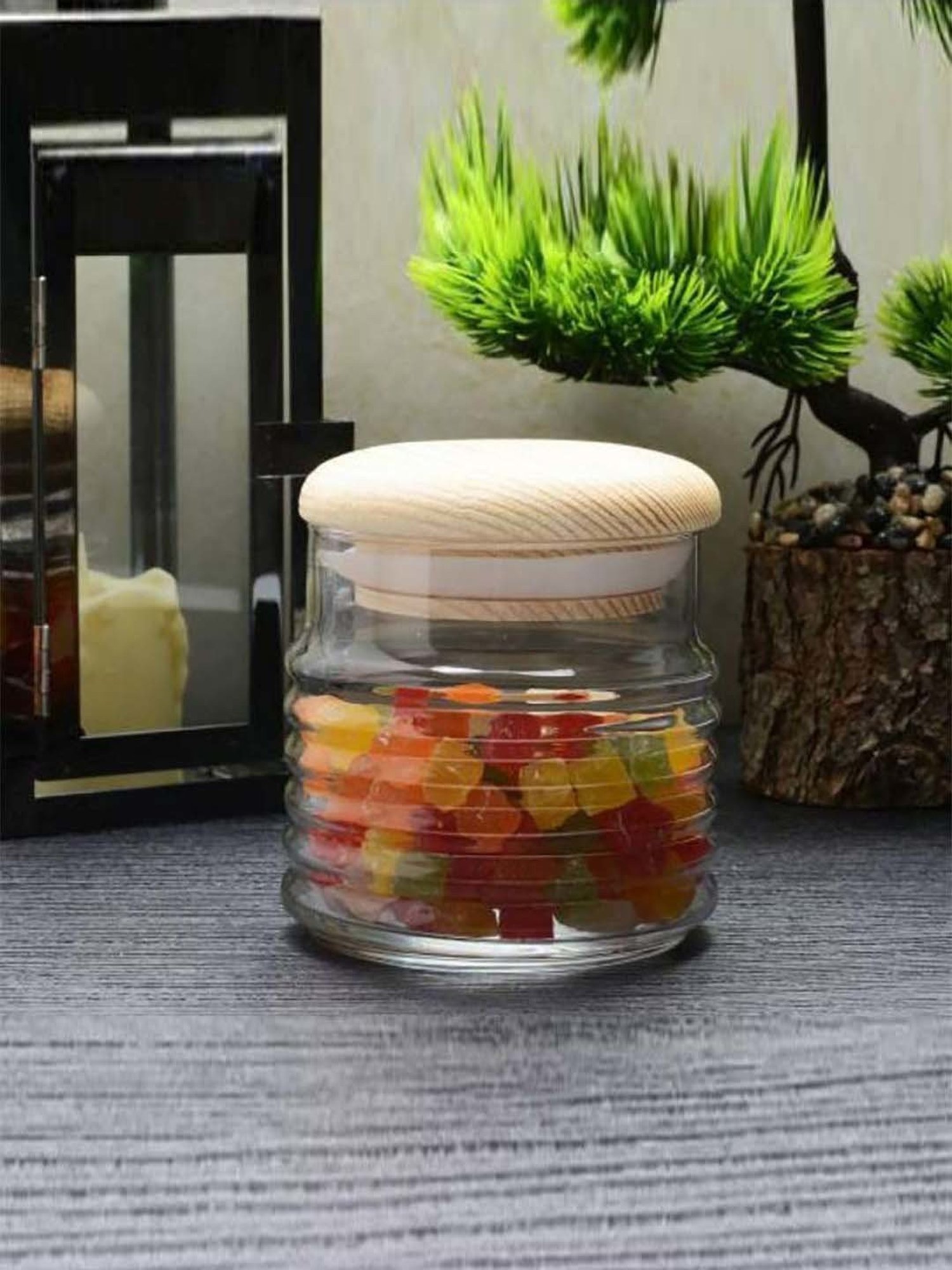 Aristo Silver Stainless Steel Storage Containers with Base Stand - Set of 7