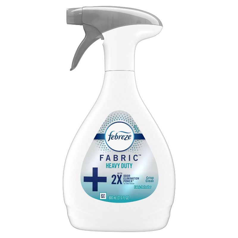 Febreze Heavy Duty Odor-Eliminating Fabric Refresher - Crisp Clean-  27 fl oz