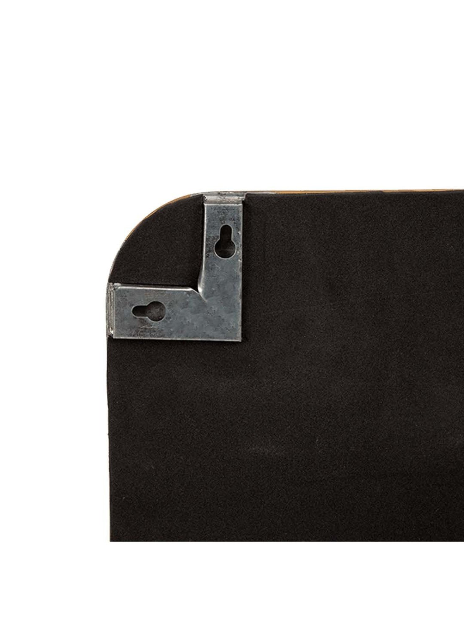 Home4U Golden & Transparent Glass 30 cm Wall Mirror - Set of 1