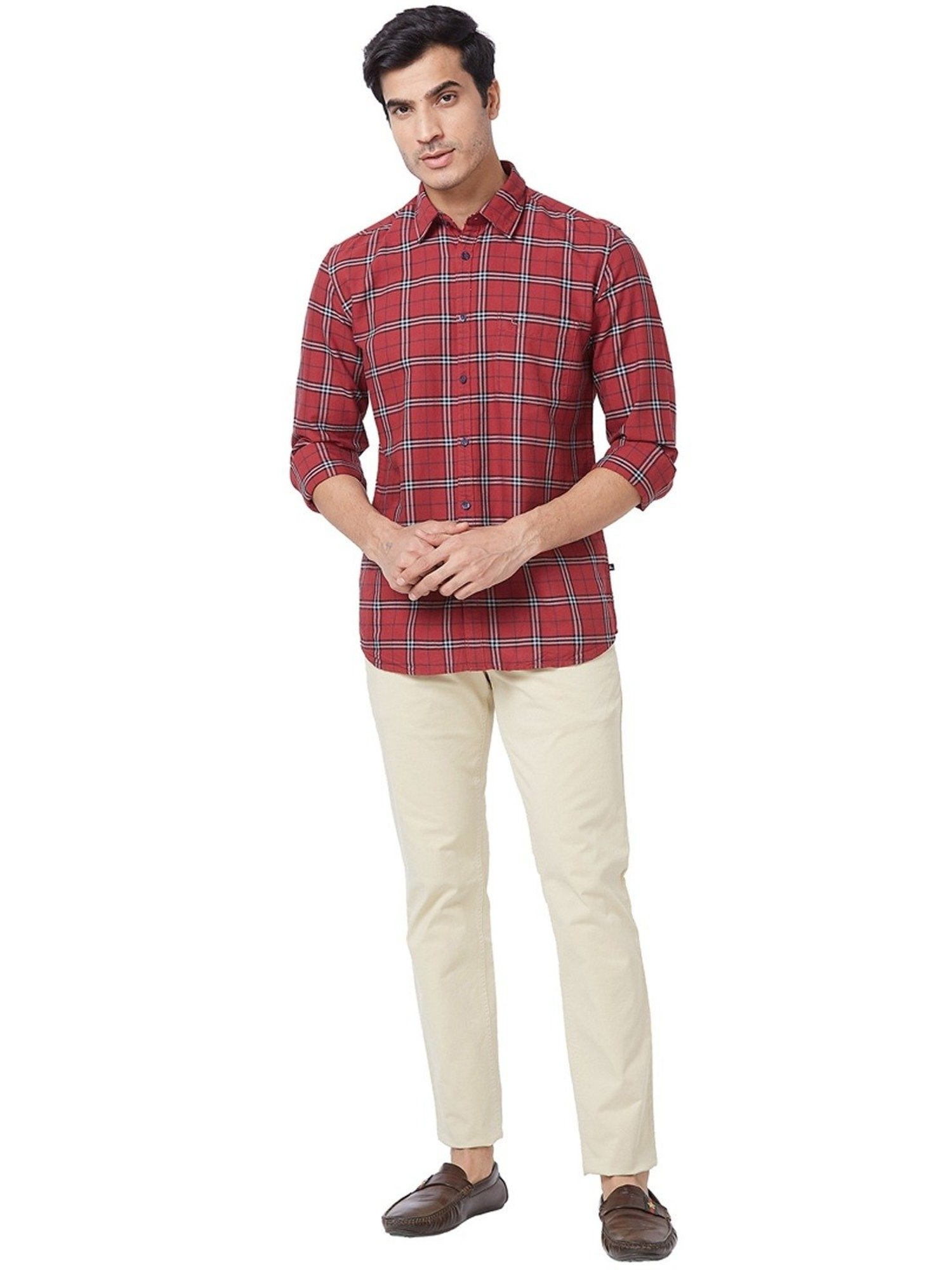 Parx Light Stone Tapered Fit Trousers