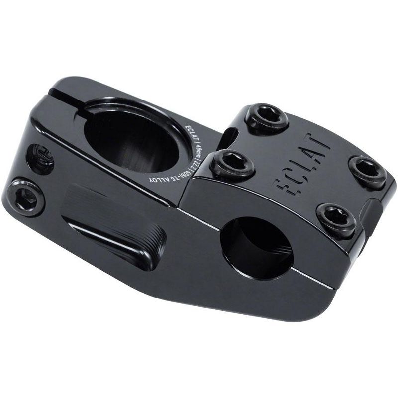 Eclat Domain BMX Stem Black, 1-1/8" Steerer, 22.2mm Clamp, 48mm Reach, 34mm Rise