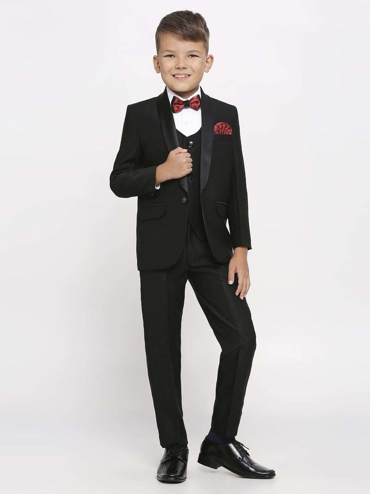 Blue Giraffe Kids Black & Pink Regular Fit Shirt Set