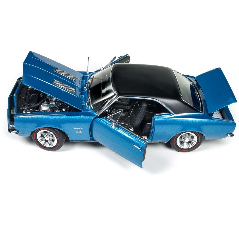 1967 Chevrolet Camaro SS 427 Baldwin Motion Blue 50th Anniversary Ltd Ed 1002 pcs 1/18 Diecast Model Car by Autoworld