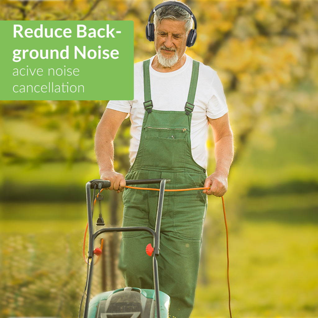 Avantree Aria Podio aptX-HD Bluetooth 5.0 Active Noise Cancelling Headphones   Wireless Over Ear Headset with Boom Microphone for PC Computer Conference Phone Calls   Low Latency for TV