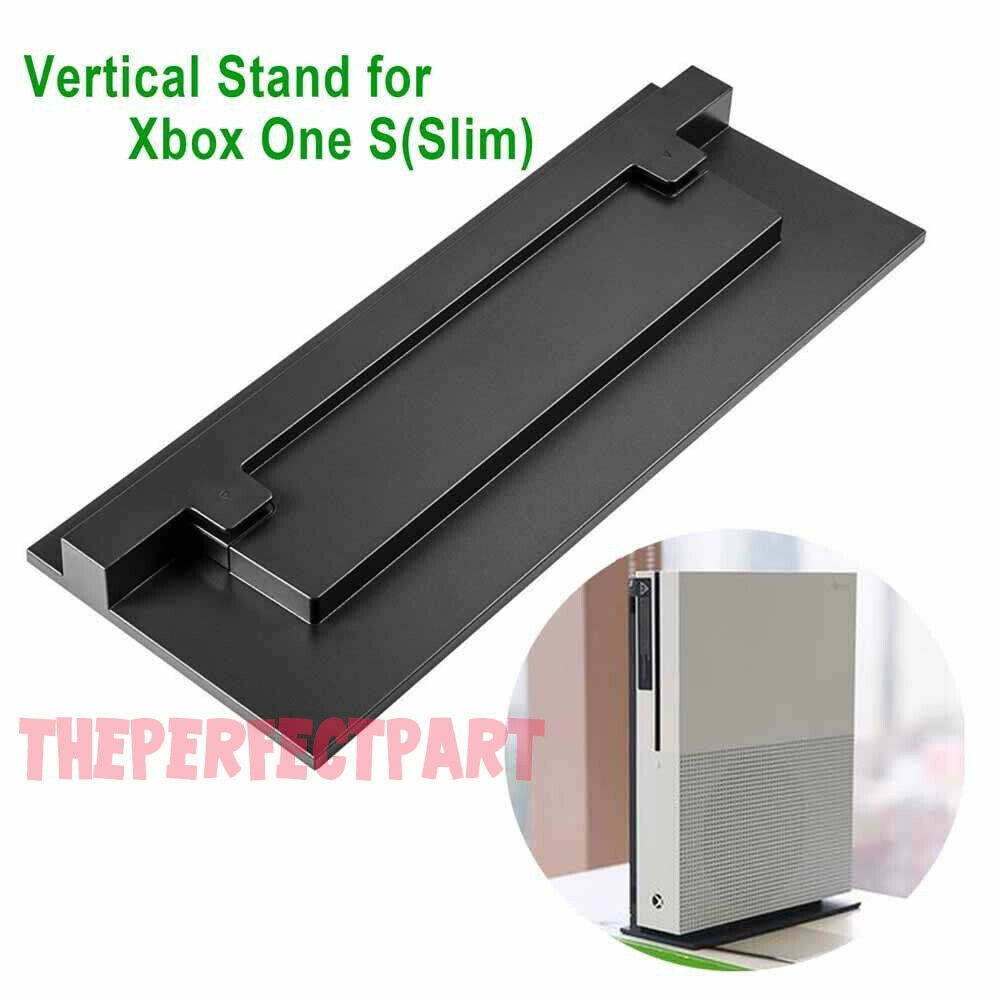 Vertical Stand For Xbox One S Slim Console Black Non Slip Mount Easy Install