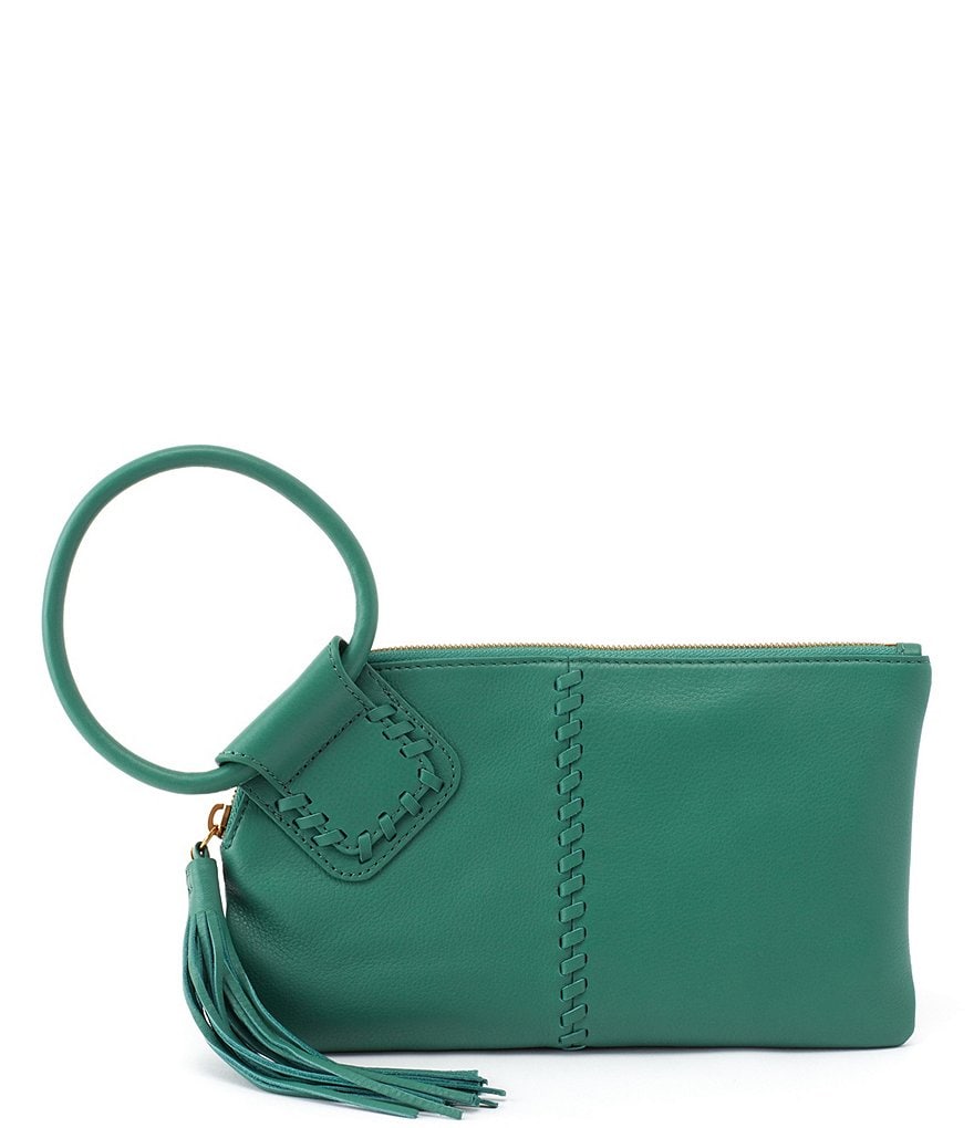 HOBO Sable Ring-Handle Leather Wristlet