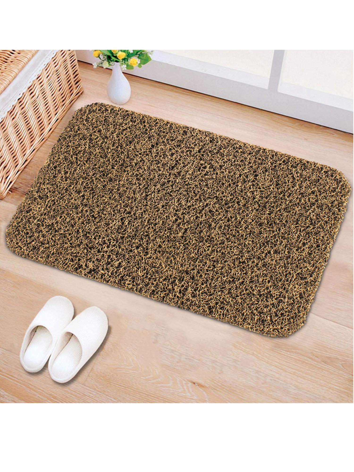 Freelance Brown PVC Set of 1 Door Mats