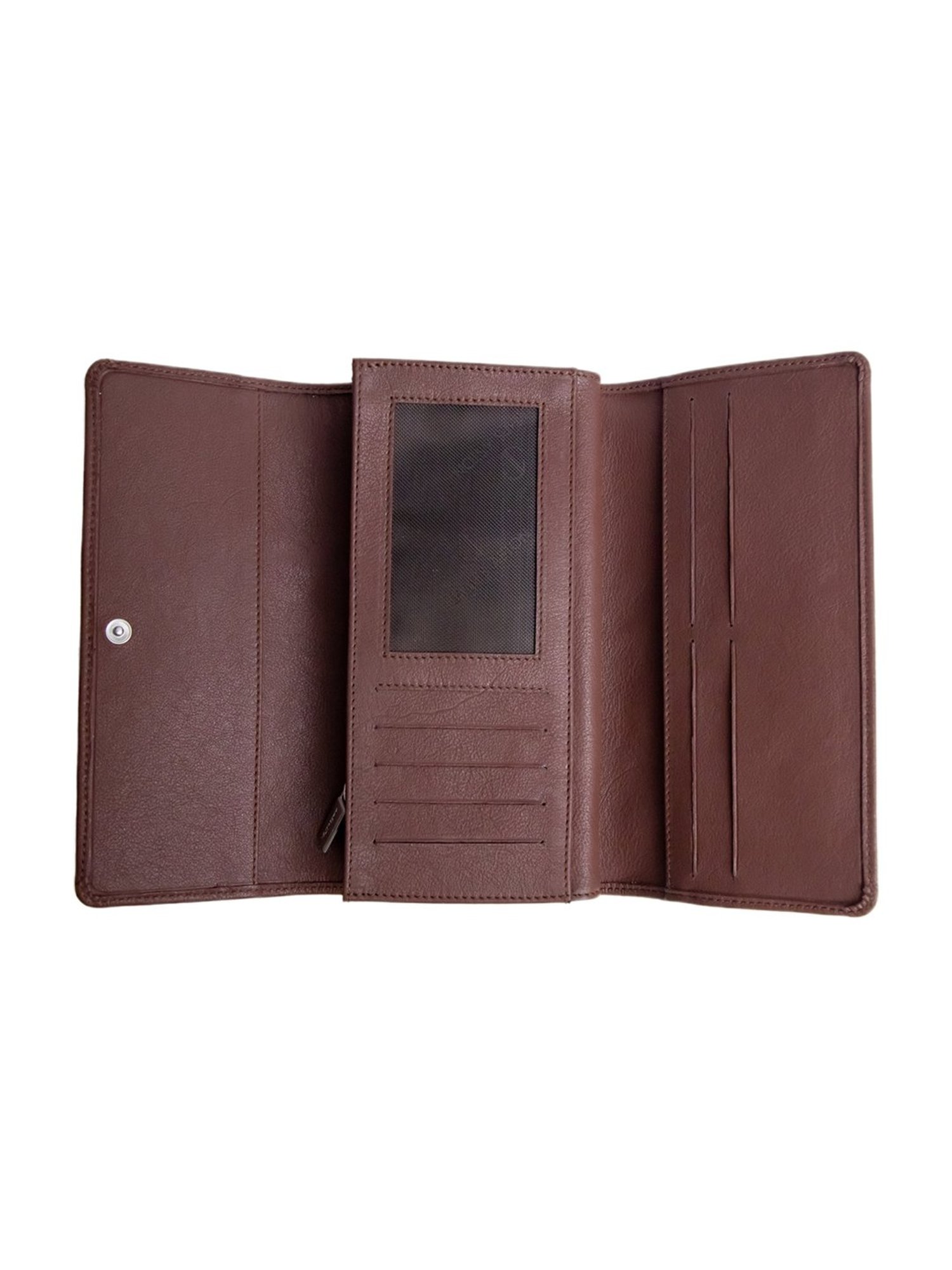 James Aston Gloria Cognac Spanish Leather Clutch