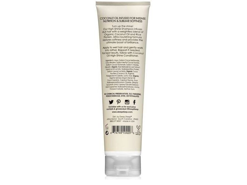Deep Steep Coconut Oil High Shine Shampoo - 10 fl oz