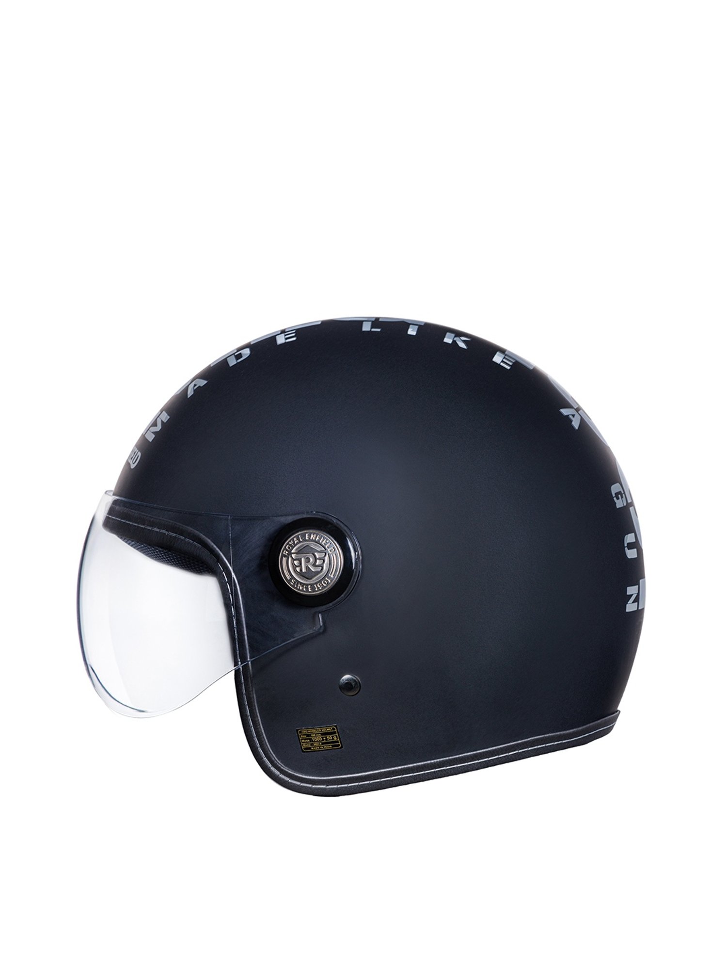 Royal Enfield Chopper Open Face MLG Helmet Matt Black XL
