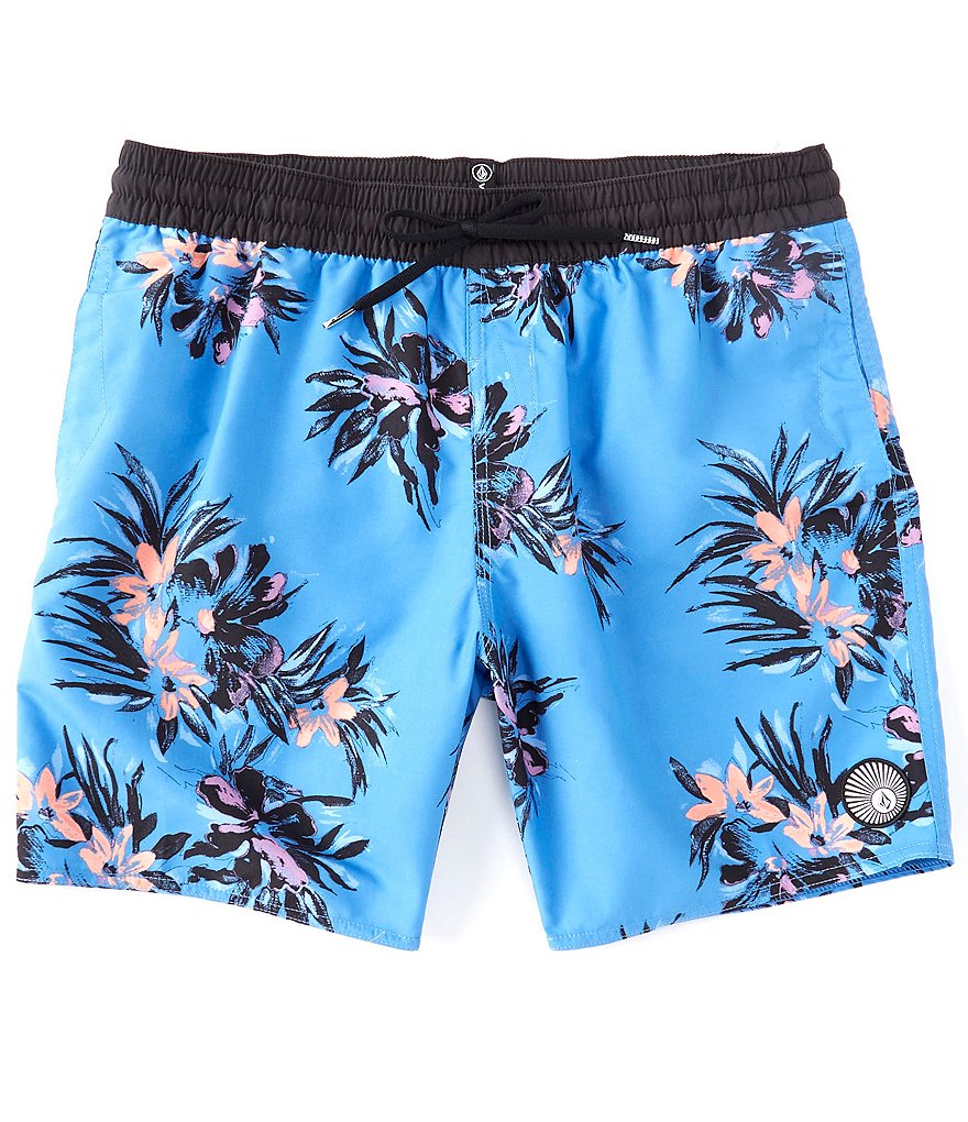 Volcom Earthy Delight Fitted 17#double; Outseam Swim Trunks
