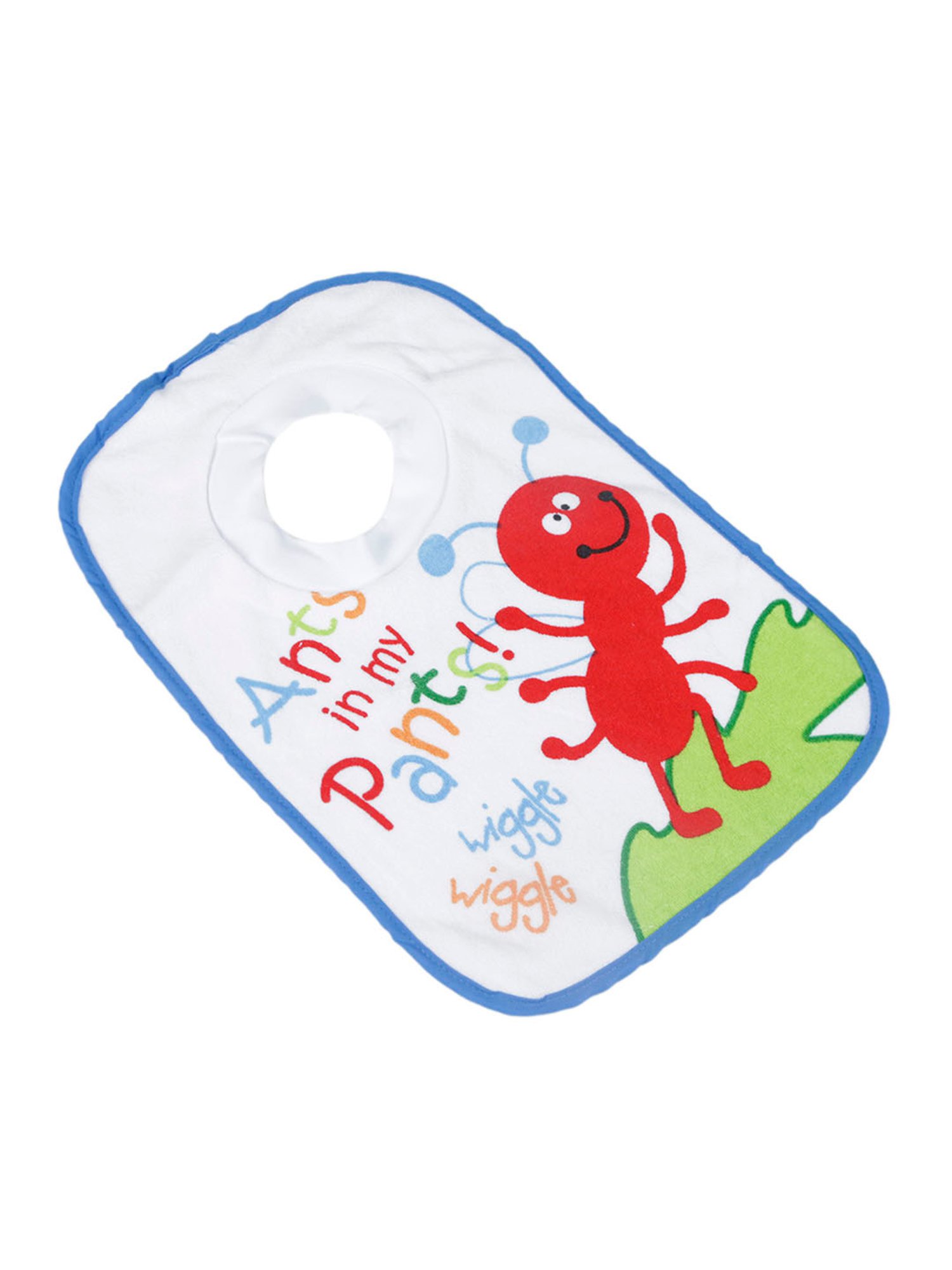 Baby Moo Wiggle Blue Bibs