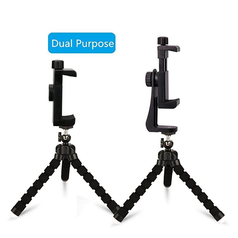 Tripod Mount for iwith Remote 360&deg; Rotation SmartHolder Adapter Clip Compatible with i11 Pro Xs Max XR X 8 7 6 6s Plus Samsung Nexus