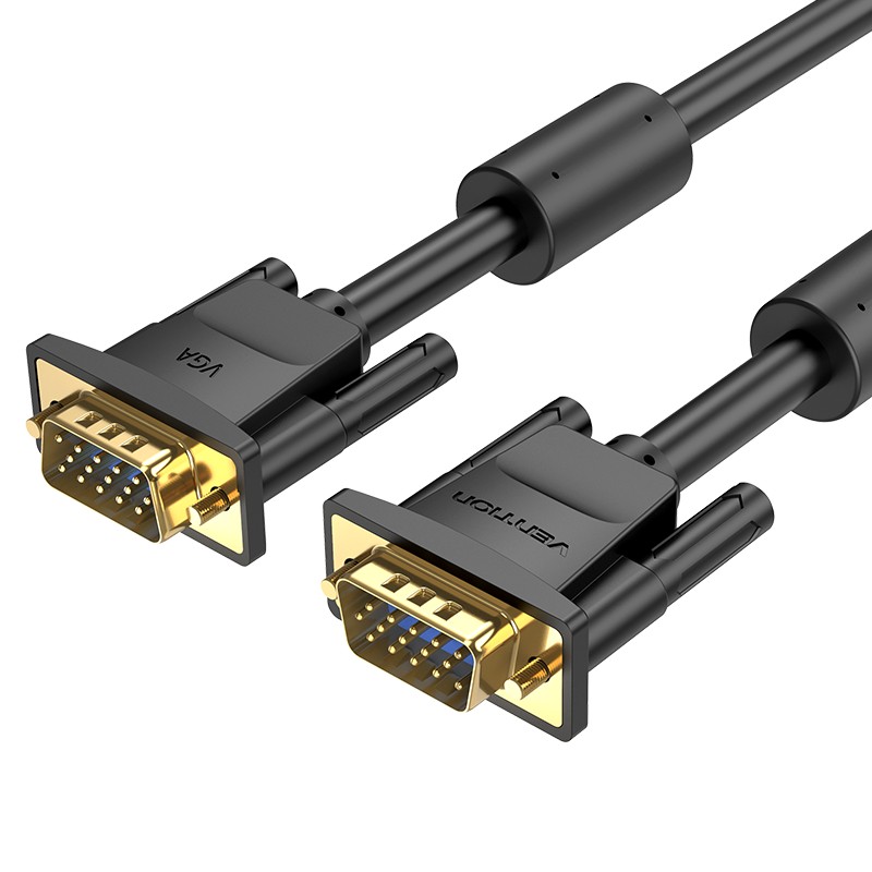 Vention VGA Cable VGA 3+6 Gold-plated Dual Ferrite Cores 1080P VGA Cable for Projector TV Monitor