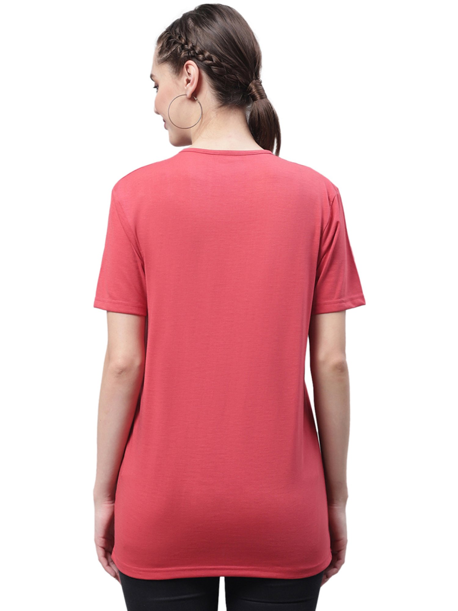 Vimal Jonney Yellow & Pink Cotton Logo T-Shirt - Pack Of 2