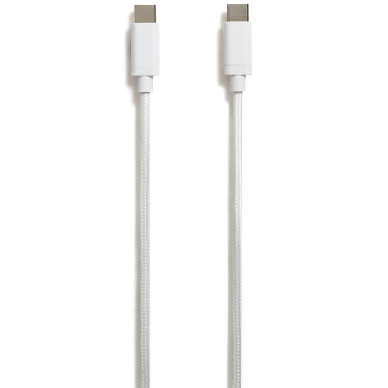 NXT Technologies Technologies 6 Ft. Braided USB-C Cable, White NX54698