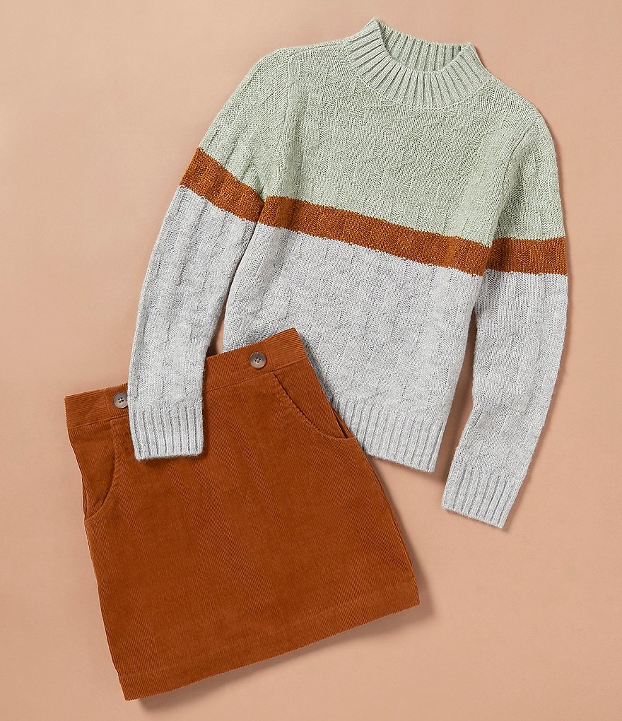 Truce Big Girls 7-16 Stripe Skirt