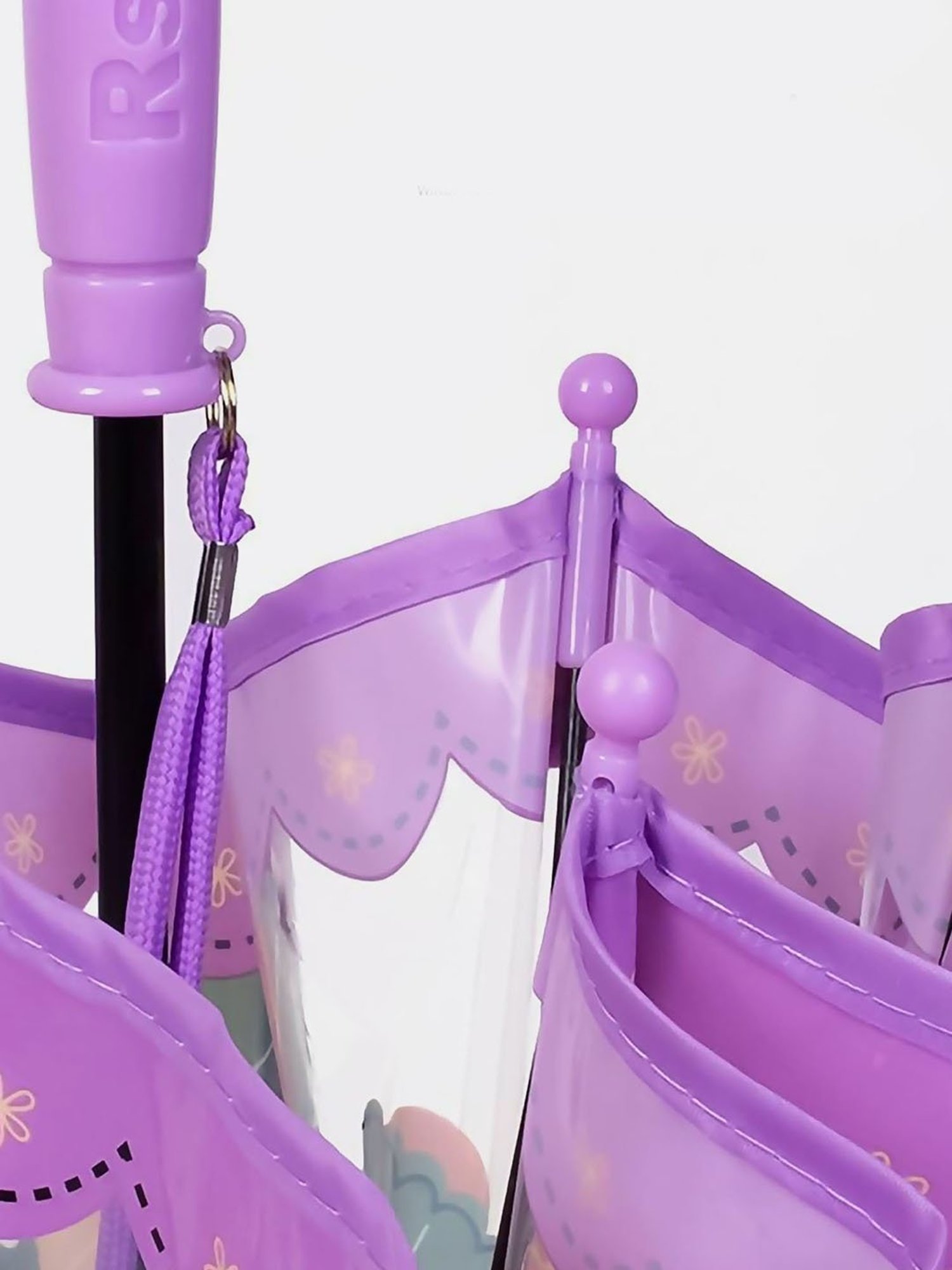 Little Surprise Box Purple Polyester Printed 2 Fold Umbrella