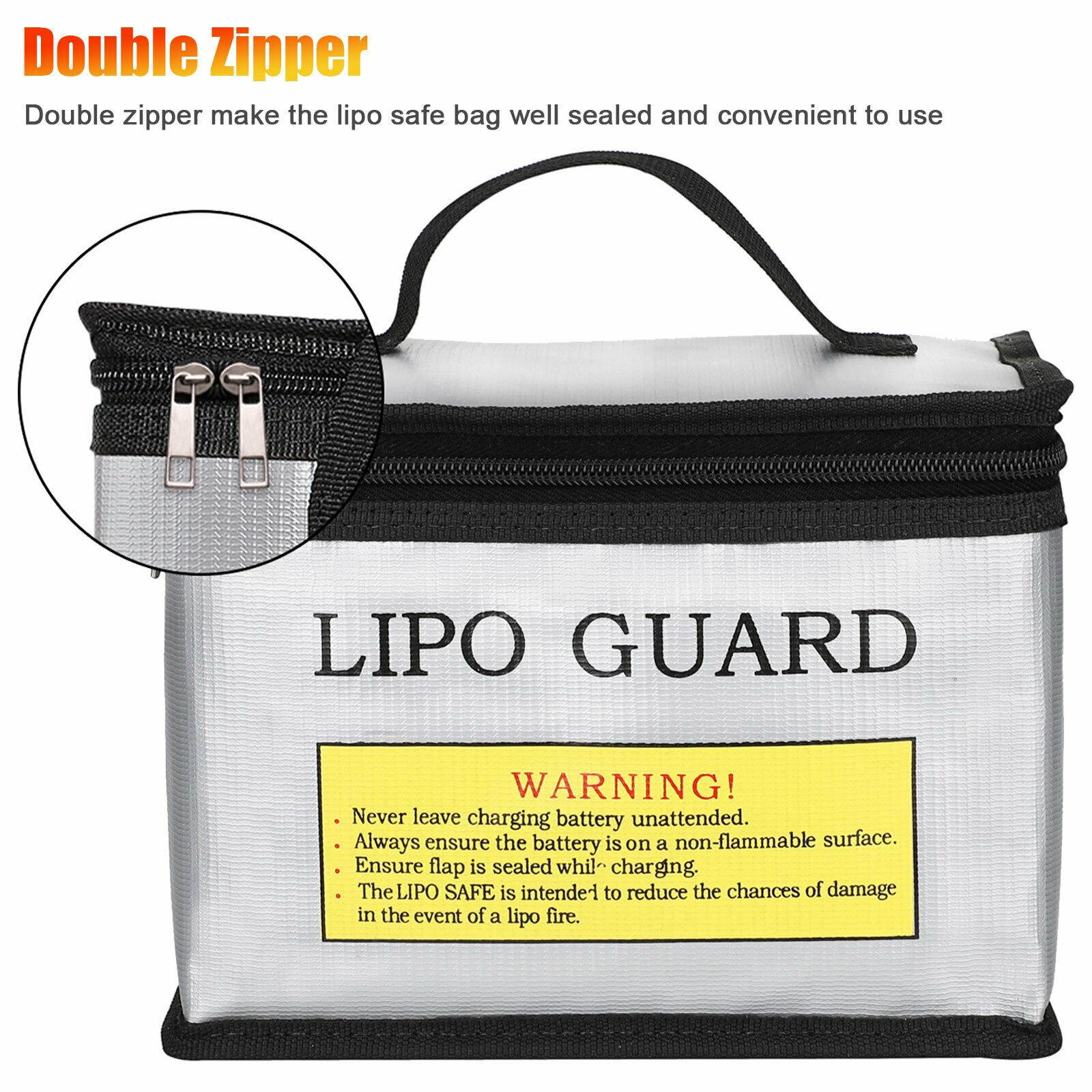 Lipo Battery Safe Guard Fireproof Explosionproof Bag Pouch For Charge Storage