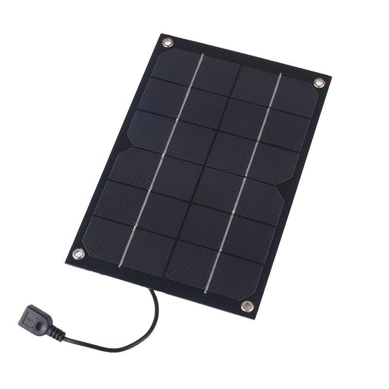 6W 5V 1.2A Portable Solar Panel Battery CellPhone Pad USB Power Bank Charger