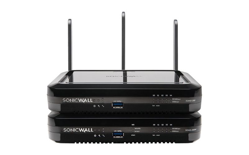 SonicWall SOHO 250 Network Security/Firewall Appliance - 5 Port - 1000Base-T - Gigabit Ethernet - Wireless LAN IEEE 802.11n