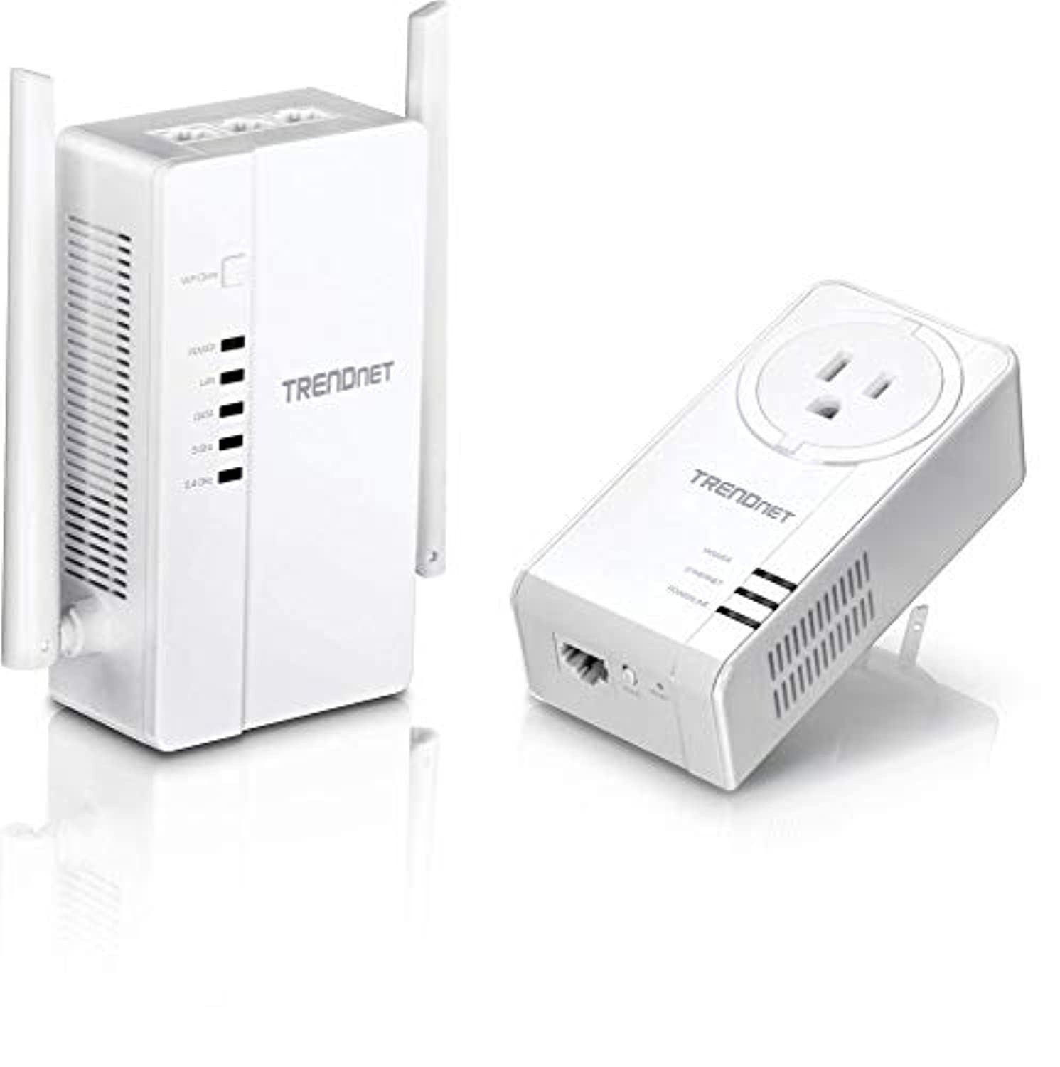 TRENDnet Wi-Fi Everywhere Powerline 1200 AV2 Dual-Band AC1200 Wireless Access Point Kit, TPL-430APK, Includes 1 x TPL-430AP and 1 x TPL-423E, Dual-Band Wireless AC1200 Access Point,3 x Gi (TPL-430APK)