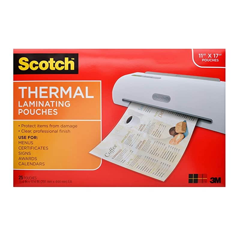 Thermal Laminating Pouches 1145 x 1748Inches 25Pouches TP385625