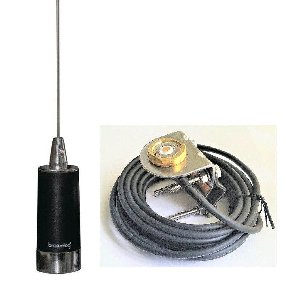 CB HAM Low Band Antenna NMO Mirror Mount for Motorola Mobile Radio Mini-UHF