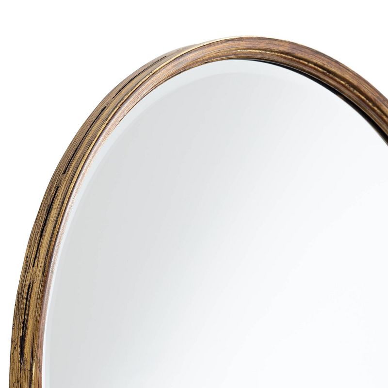 Uttermost Clara Gold 24" x 39" Arch Top Wall Mirror