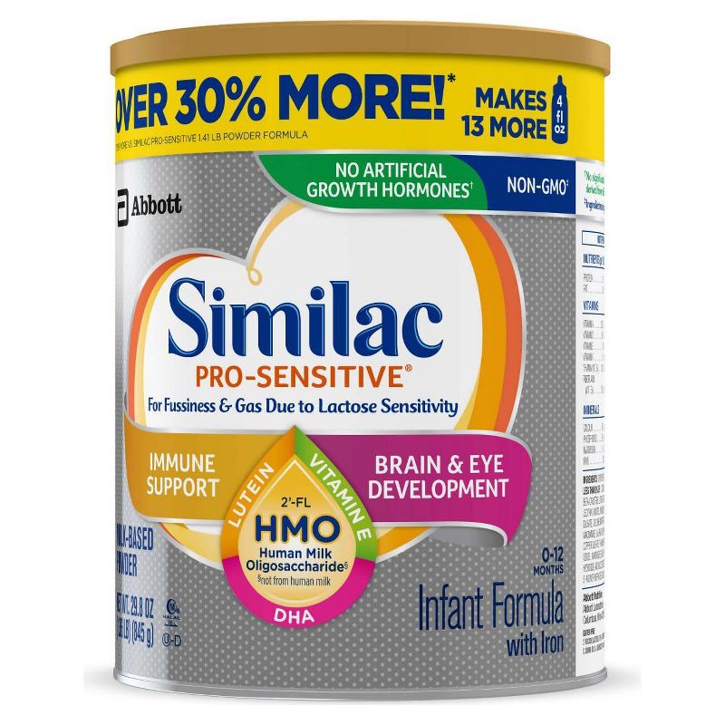 Similac 4pk Pro-Sensitive Milk-Based Powder - 119.2oz