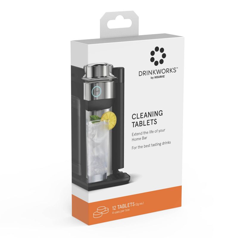 Drinkworks Cleaning Tablets Compatible with Drinkworks Home Bar by Keurig - 12pk