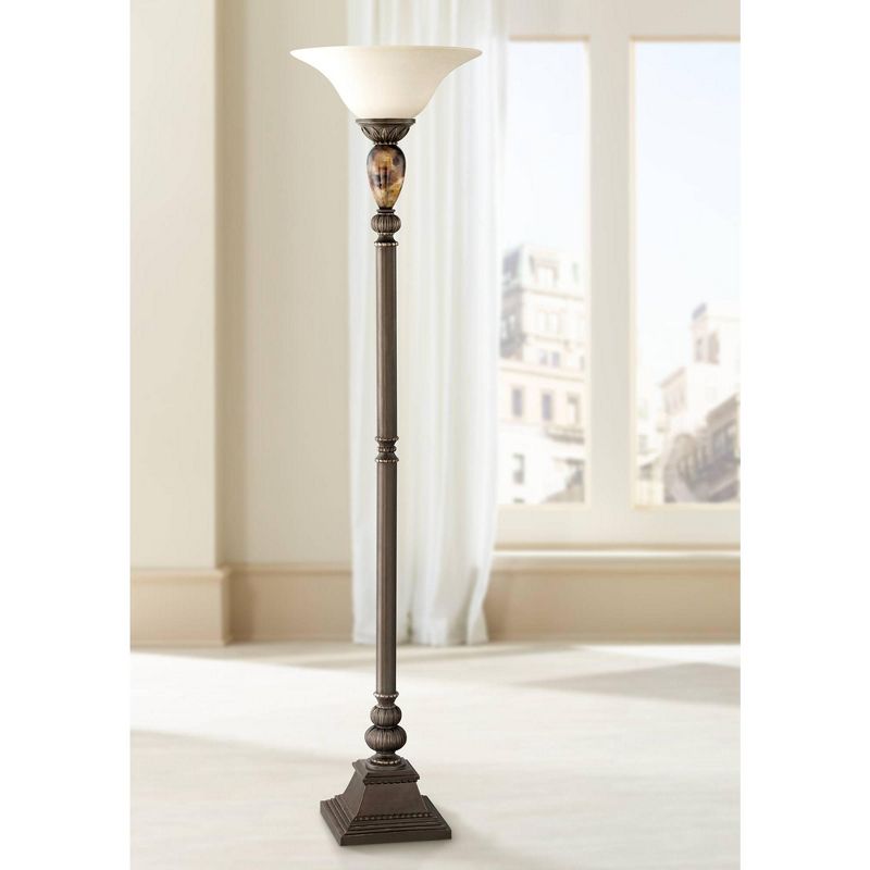 Kathy Ireland Mulholland 72" High Torchiere Floor Lamp