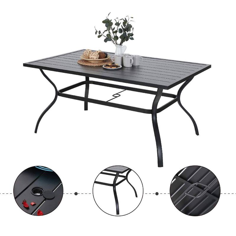 Cast Aluminum Round Dining Table - Nuu Garden