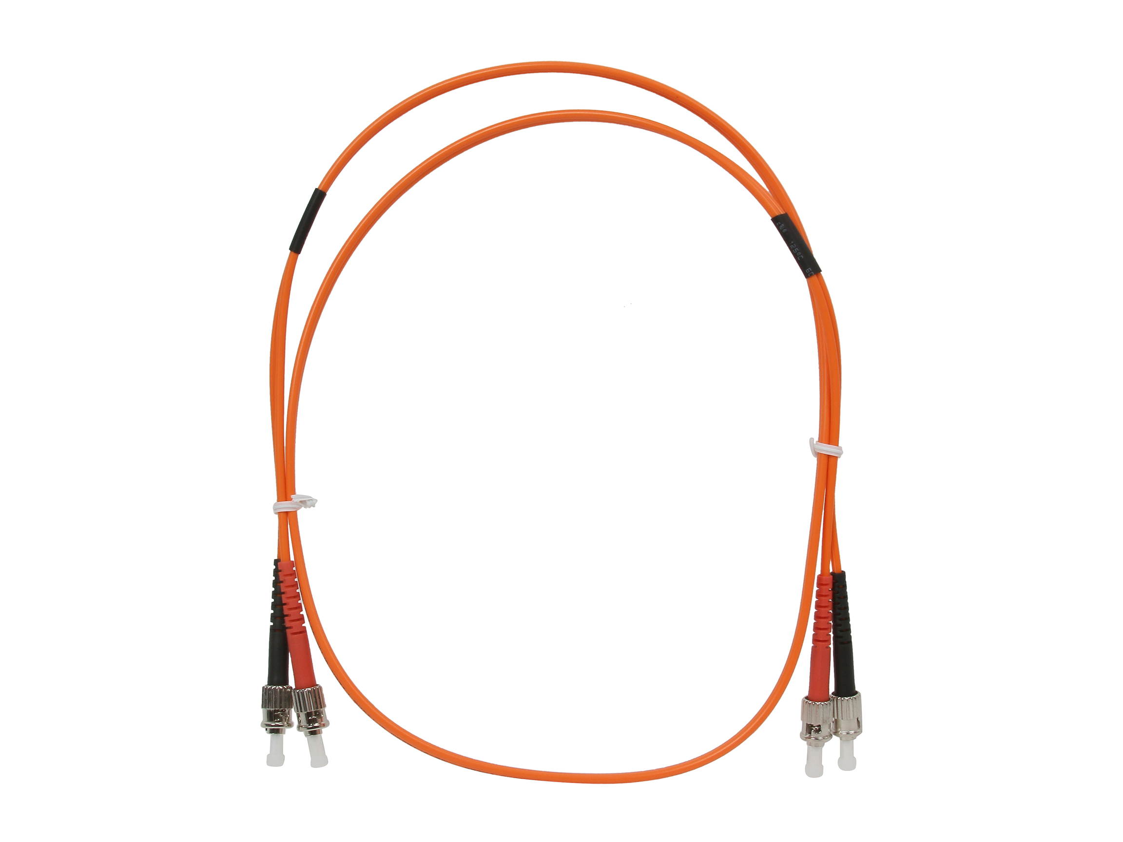 BYTECC MD-ST1 1m MD-ST ST to ST Duplex (2 Strand) Cable, Multi Mode 62.5/125 Standard Zipcore