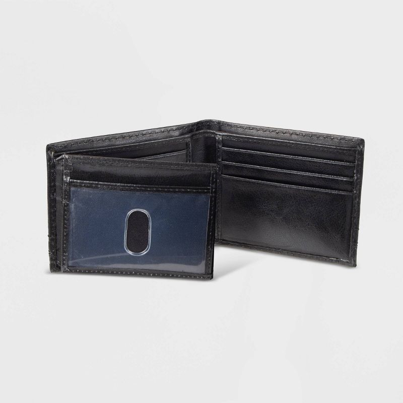 Dickies Men's Leather Travel Wallet - Black