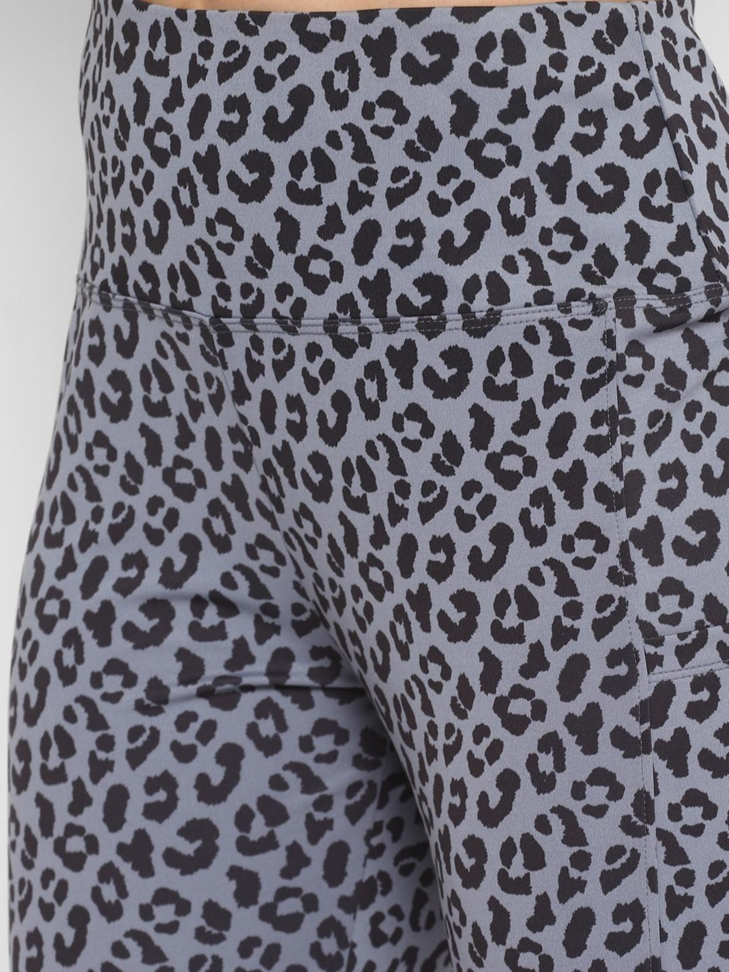OFF LIMITS Grey Animal Print Tights