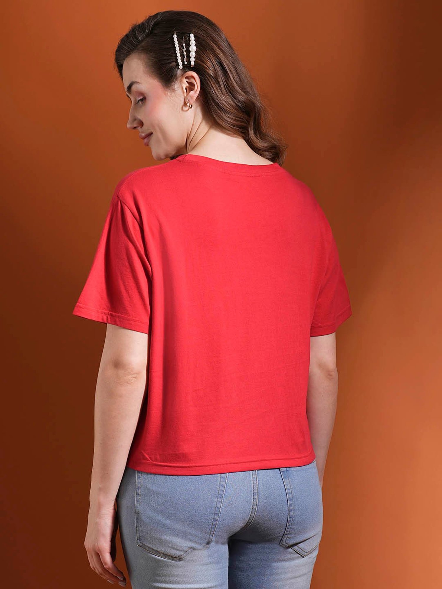 Globus Red Printed T-Shirt