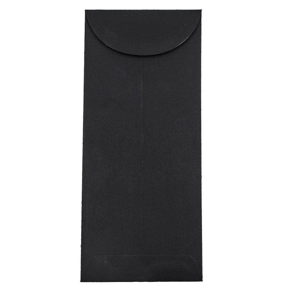 JAM PAPER #12 Policy Business Premium Envelopes - 4 3/4 x 11 - Black Linen - 25/Pack