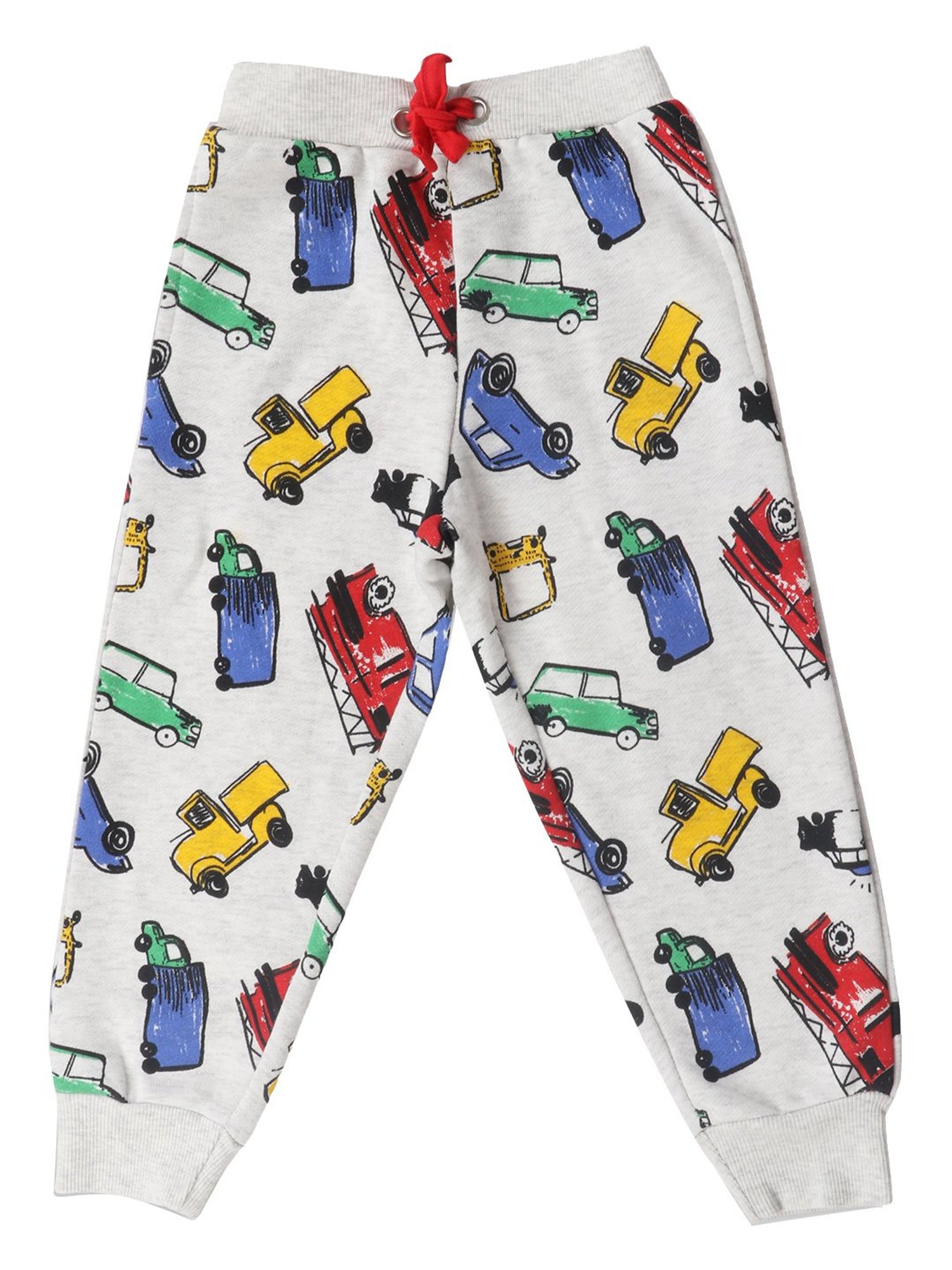 Lazy Shark Boys White Printed  Joggers