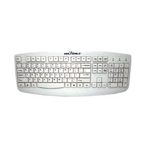 SEAL SHIELD Silver Storm STWK503 White Wired Keyboard