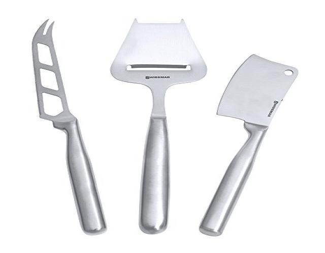 Swissmar Stainless Steel 3Pc Cheese Knife Set